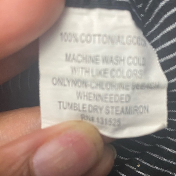 Beverly Hills Polo black white stripe long sleeve button down Men shirt size XL - Picture 5 of 6